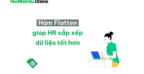 Hàm FLATTEN - sắp xếp dữ liệu vào một cột