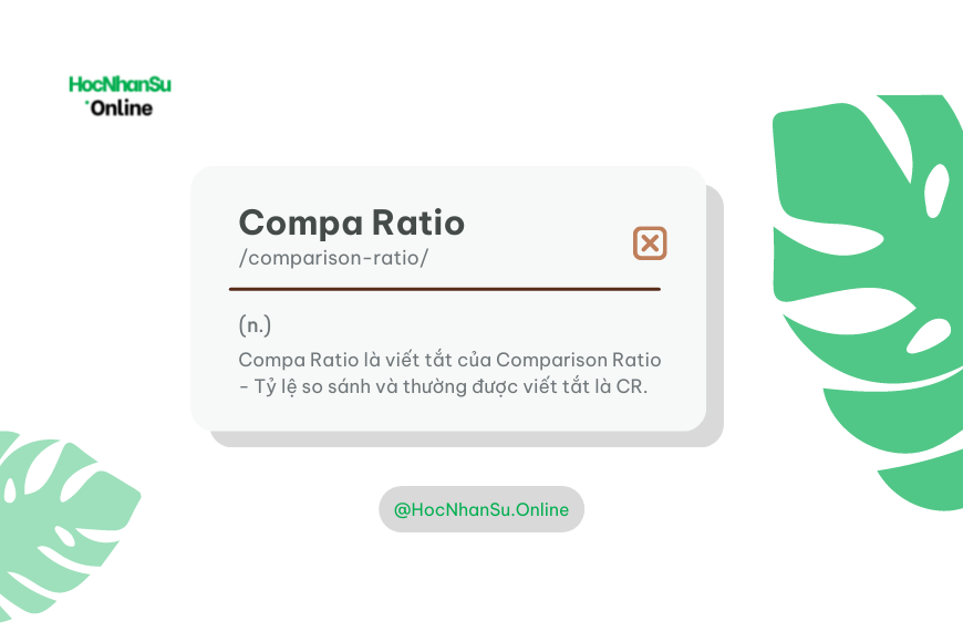 Compa Ratio là gì? CR là gì?