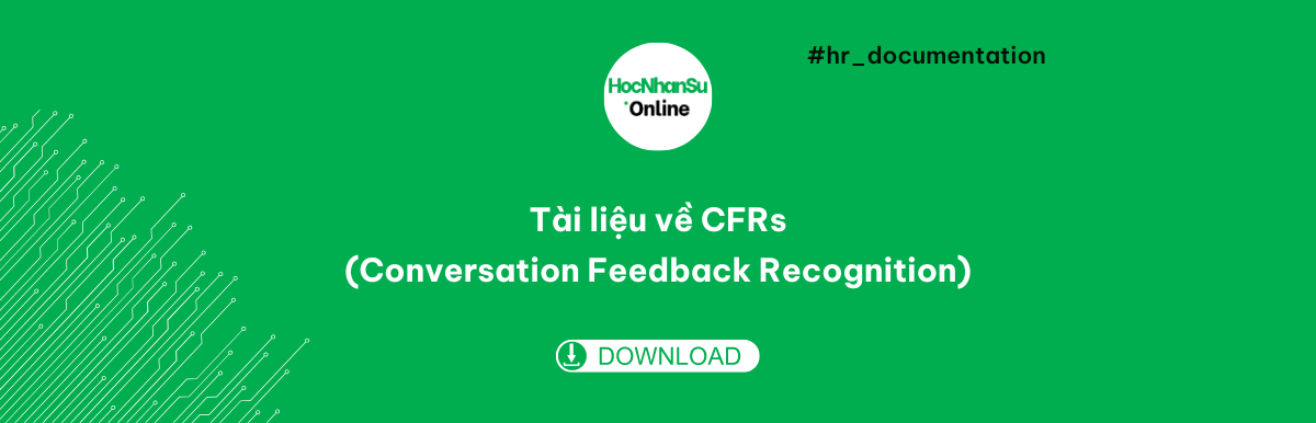 Tài liệu CFRs - Conversation Feedback Recognition